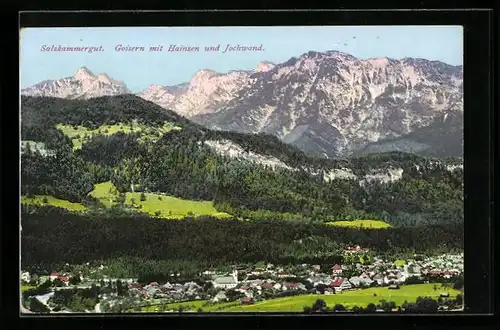 AK Goisern, Anblick mit Hainzen und Jochwand