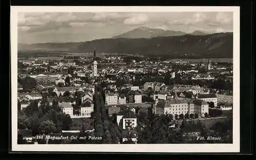 AK Klagenfurt Ost, Ansicht mit Petzen