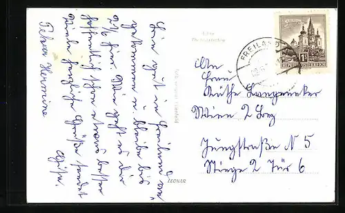 AK Freiland a. d. Traison, Ortspartie mit Wehr