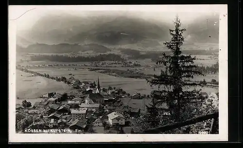 AK Kössen b. Kufstein, Gesamtansicht aus der Vogelschau
