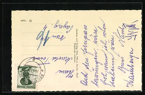 AK Reutte, Winteridyll an der Gernspitze