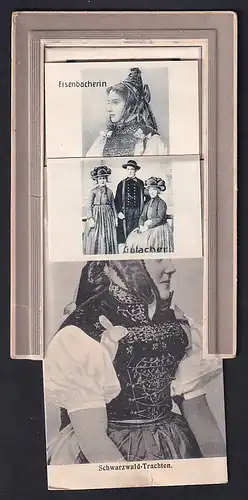 Mechanische-AK Schwarzwälder Trachten, Hauensteiner, Gutacher, Eisenbacherin