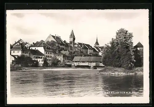 AK Bremgarten a. d. Reuss, Uferpartie