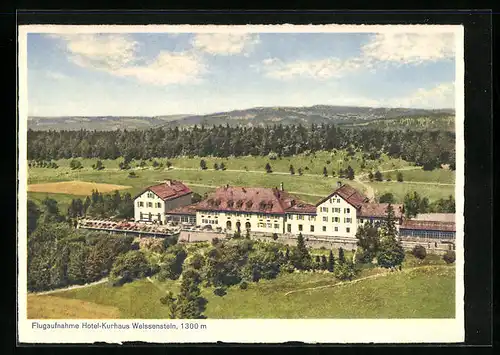 AK Weissenstein, Fliegeraufnahme vom Hotel-Kurhaus