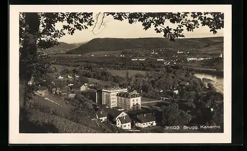 AK Brugg, Kaserne aus der Vogelschau