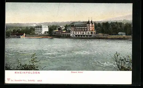 AK Rheinfelden, Ausblick auf das Grand Hotel