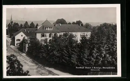 AK Rheinfelden, Hotel 3 Könige, Südansicht