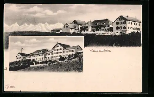 AK Weissenstein, Kurhaus mit Bergpanorama