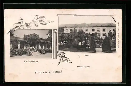 AK St. Gallen, Kantonsspital, Kinder-Pavillon, Haus II