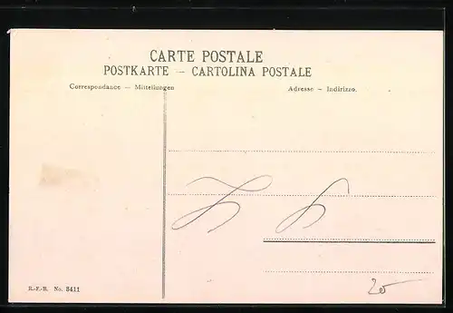 AK Dornachbrugg, Uferpartie mit Boot