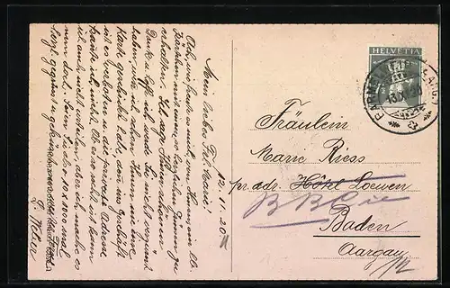 AK Erlinsbach, Aargauische Heilstätte Barmelweid, Panorama