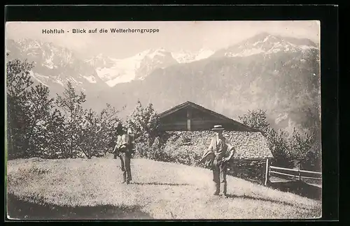 AK Hohfluh, Blick auf die Wetterhorngruppe