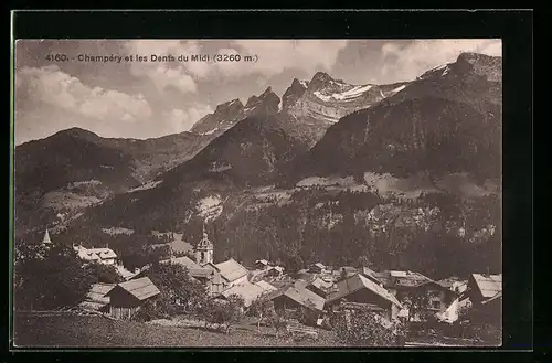 AK Champéry et les Dents du Midi, Teilansicht