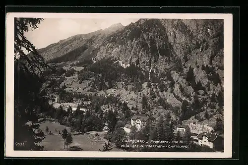 AK Chatelard, Frontiere et la ligne du Martigny-Chatelard