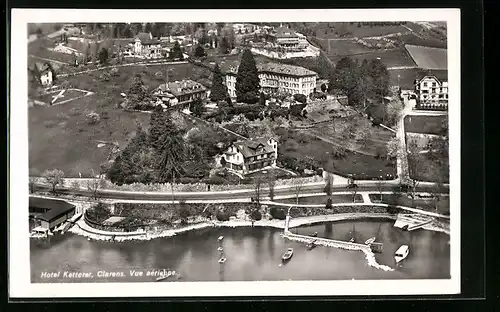 AK Clarens, Hotel Ketterer, Vue aerienne