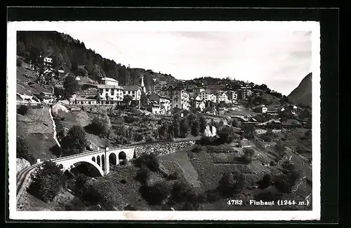 AK Finhaut, Generalansicht des Ortes