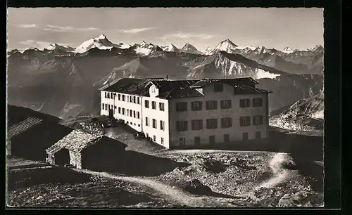 AK Gemmipass, Hotel Wildstrubel in den Walliseralpen