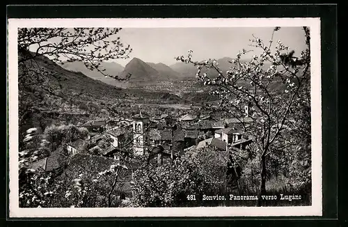 AK Sonvico, Panorama verso Lugano