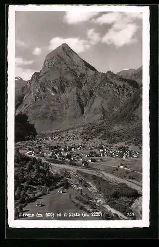 AK Olivone, Villaggio ed il Sosto, Ortsansicht mit Blick zum Sosto