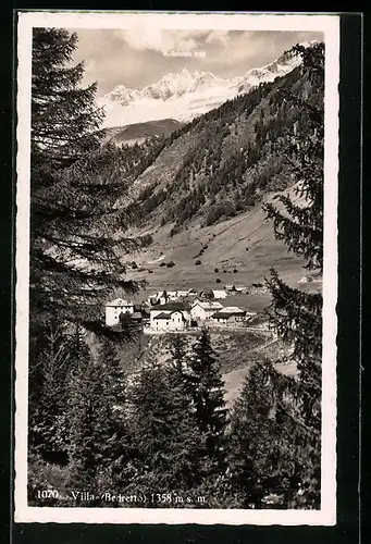 AK Villa /Bedretto, Totalansicht aus der Vogelschau