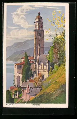 AK Morcote, Blick auf Kirche