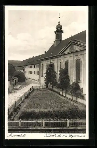 AK Münnerstadt, Klosterkirche mit Gymnasium
