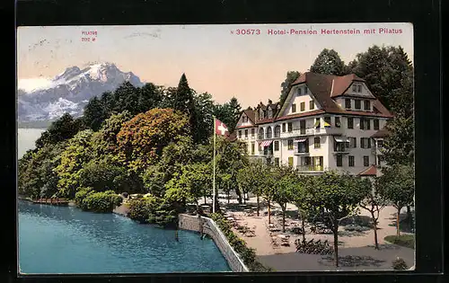 AK Hertenstein, Hotel und Pension Hertenstein mit Pilatus