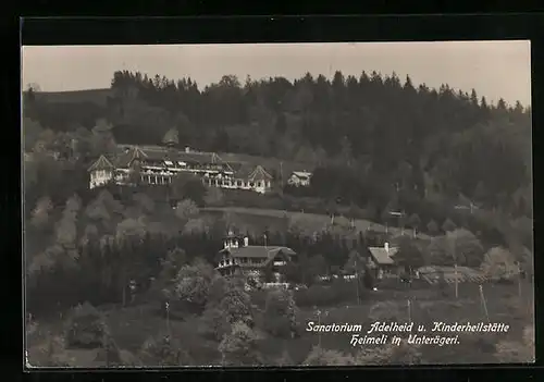 AK Unterägeri, Sanatorium Adelheid und Kinderheilstätte Heimeli