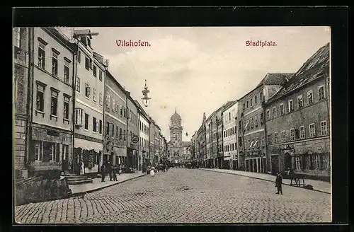 AK Vilshofen, Partie am Stadtplatz