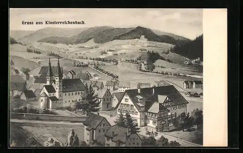 AK Klosterreichenbach, Teilansicht aus der Luft