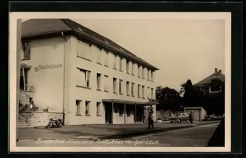 AK Breckerfeld /Sauerland, Amtshaus mit Sparkasse