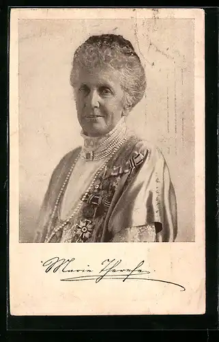 AK Königin Maria Therese von Bayern im Portrait