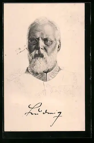 AK Portrait König Ludwig III. in Uniform