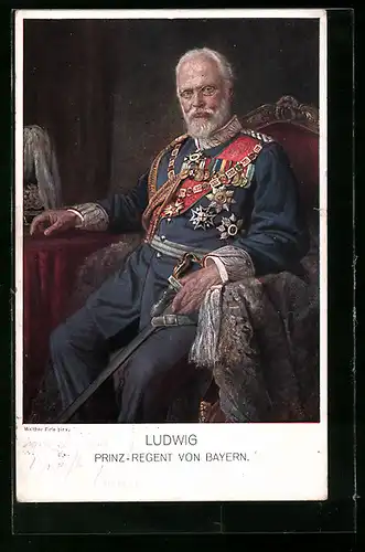 AK Ludwig Prinz-Regent von Bayern in Uniform