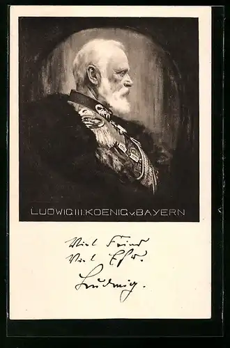 AK Portrait König Ludwig III. von Bayern