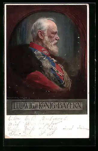 AK Portrait König Ludwig III.