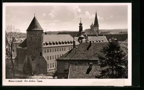 AK Münnerstadt, am dicken Turm