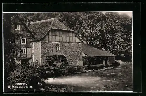 AK Paderborn, alte Mühle an der Pader