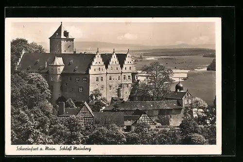 AK Schweinfurt a. Main, Blick auf das Schloss Mainberg
