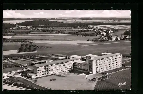 AK Schwenningen a. Neckar, Blick auf das Krankenhaus aus der Vogelschau