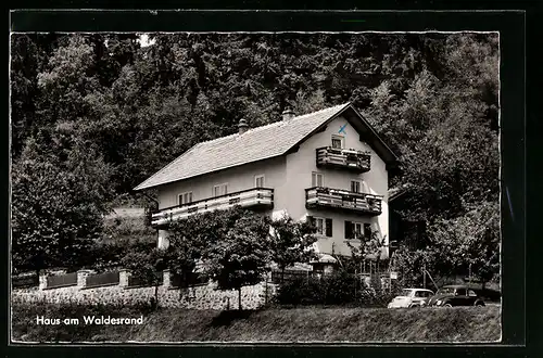 AK Bodenmais /Bayer. Wald, Haus am Waldesrand