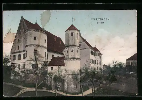 AK Wertingen, Blick auf das Schloss
