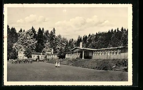 AK Rehe /Westerwald, Speisesaal u. Kinderheim i. Erholungsheim Westerwald