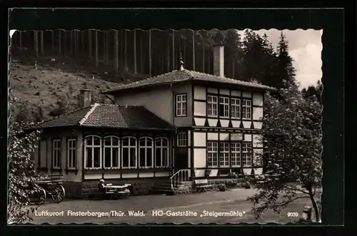AK Finsterbergen /Thür. Wald, HO-Gaststätte Steigermühle