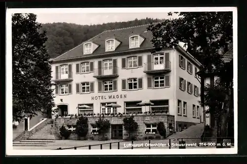 AK Ottenhöfen i. Schwarzwald, das Hotel Wagen