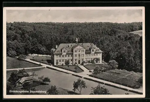 AK Rummelsberg, Blick auf Erziehungsheim im Waldgebiet