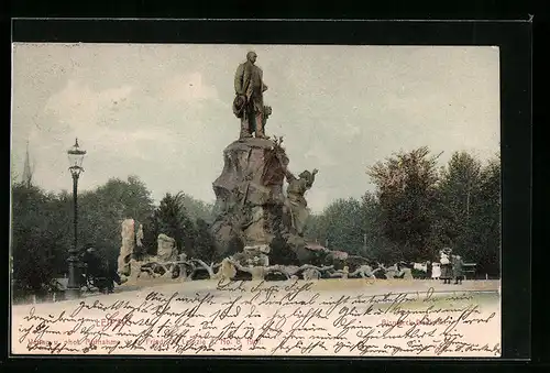 AK Leipzig, Bismarck-Denkmal