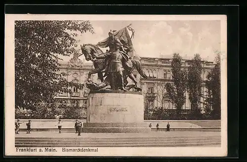 AK Frankfurt a. Main, Bismarckdenkmal