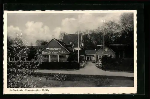 AK Bergisch Gladbach, Gasthaus Waldschenke Diepeschrather Mühle