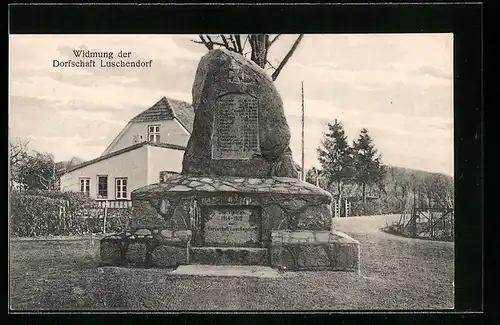 AK Luschendorf, Widmung der Dorfschaft Luschendorf